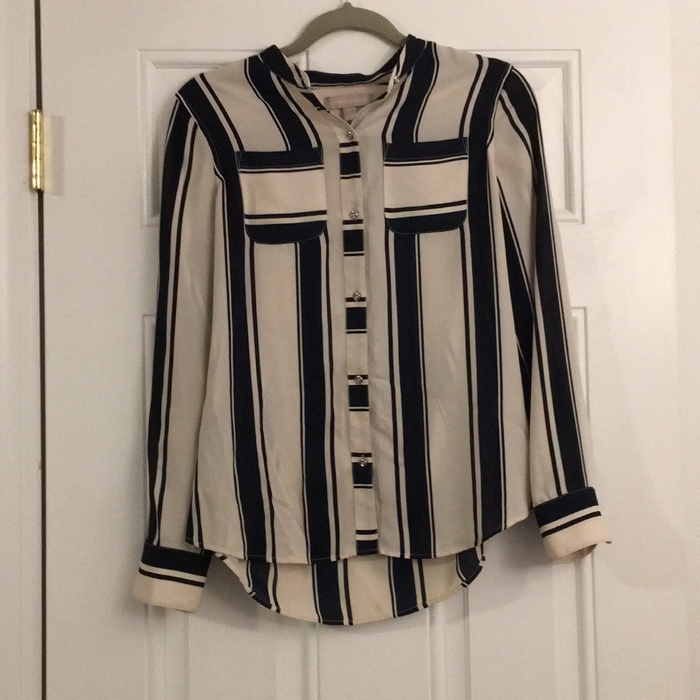 Banana republic striped blouse